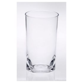 Oval Halo Tritan Glasses Drinking Set of 4 Hi Ball (15oz), Plastic Drinking Glasses, BPA Free Cocktail Glasses, Drinkware Set, Plastic Water Tumb