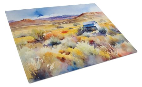 NEW Nevada Sagebrush in Watercolor Glass Cutting Board Decorative Tempered Glass Kitchen Cutting and Serving Board Large Size Chopping Board
