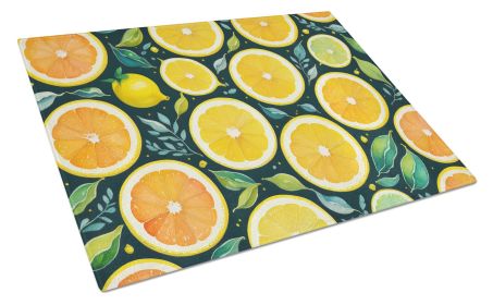 NEW Colorful Lemons Glass Cutting Board Decorative Tempered Glass Kitchen Cutting and Serving Board Large Size Chopping Board